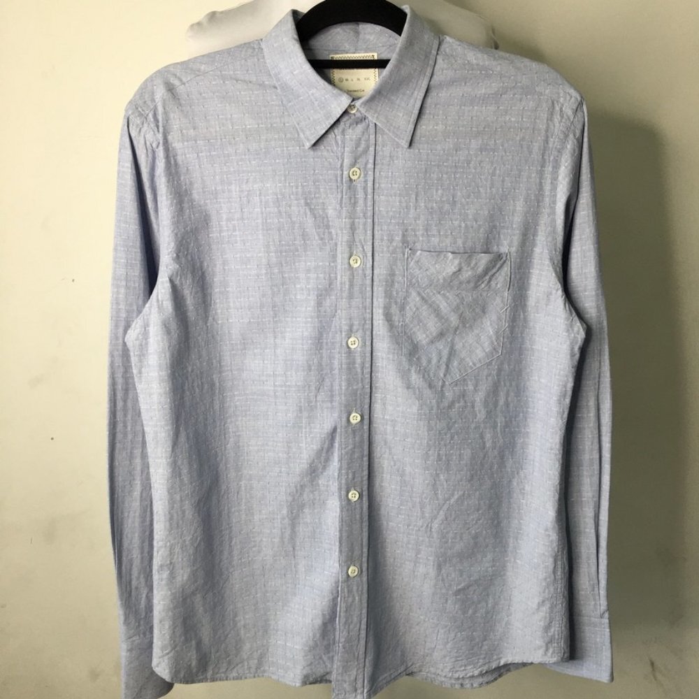 Billy Reid Men's Blue Long Sleeve Button Down Shirt Size Small